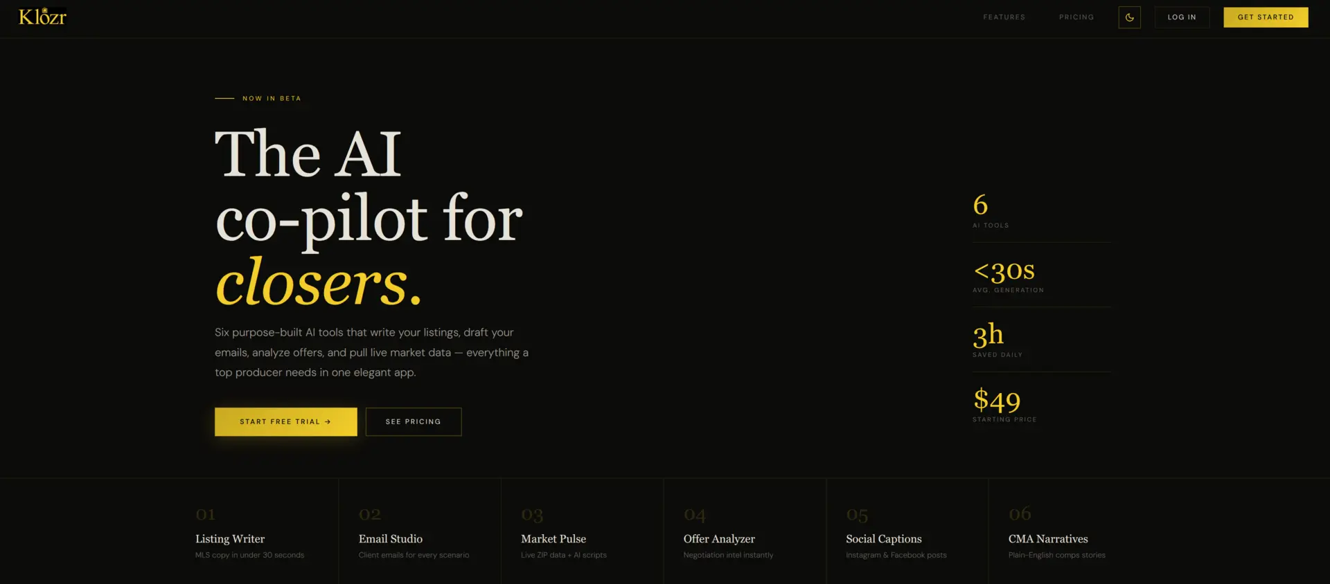 Klozr.pro App for Real Estate Agents